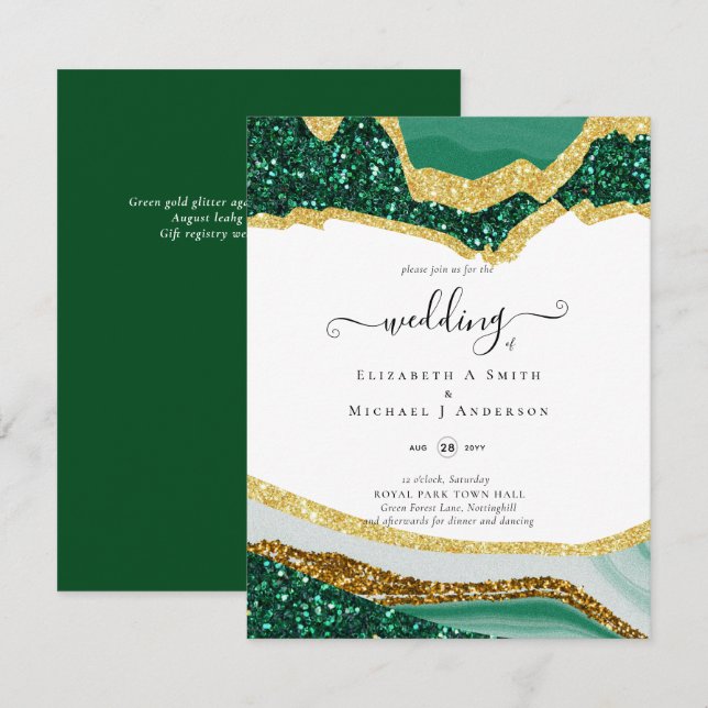 Boda del Purpurina de la Agencia de Oro Verde Subl (Anverso / Reverso)
