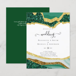 Boda del Purpurina de la Agencia de Oro Verde Subl