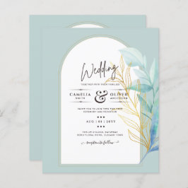 BODA del sabio de la hoja de oro de vidrio marino 