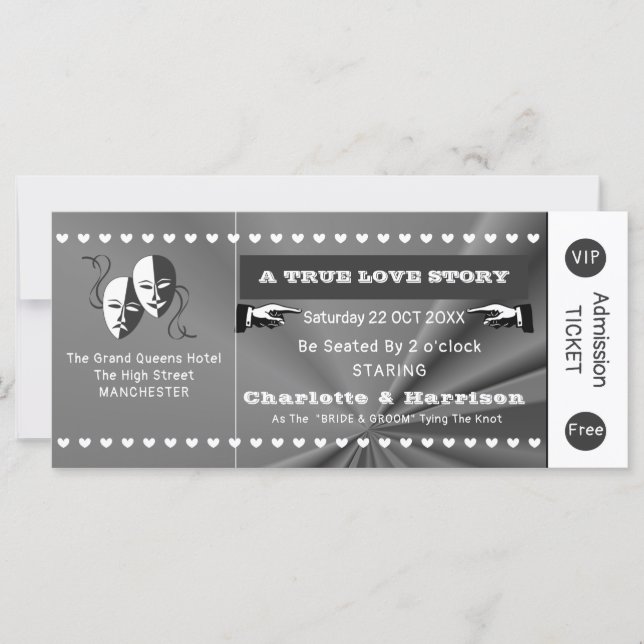 Boda del tema del programa de juegos de teatro (Anverso)