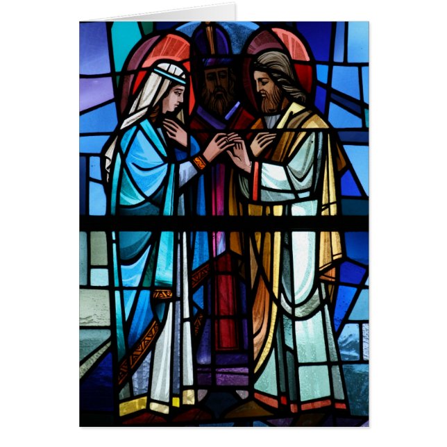 Boda del vitral de Maria y de San José (Frente)
