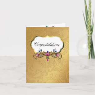 Boda desea tarjeta de felicitación