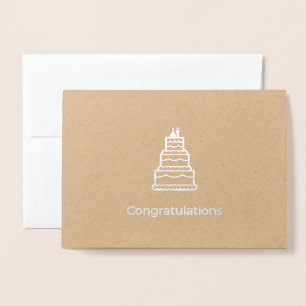 Boda desea tarjeta de felicitación de Relieve meta