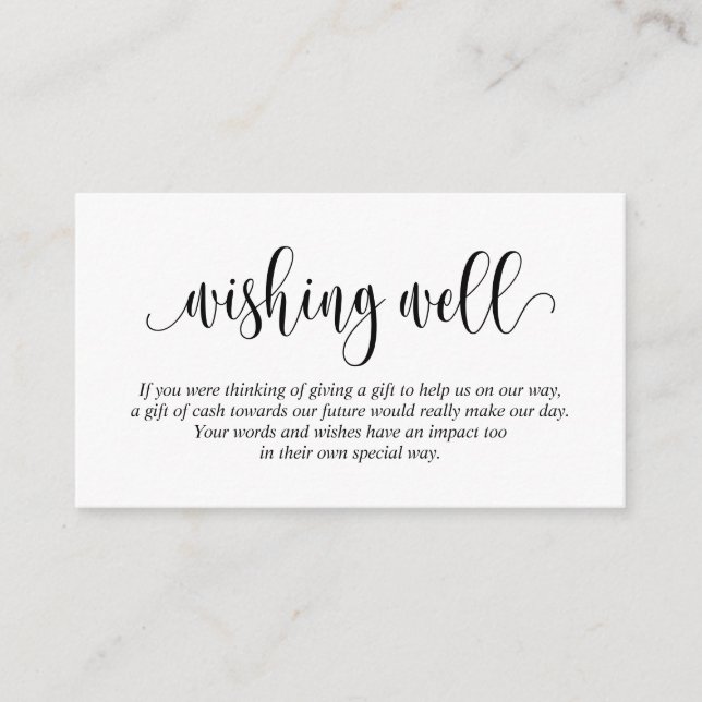 Boda Deseando Bien, Tarjeta De Gabinete De Script  (Anverso)