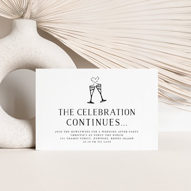 Boda después de la invitación de la fiesta Inserta (Subido por el creador)