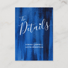 Boda detalles tarjeta de gabinete de arte zafiro a