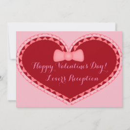 Boda Día de San Valentín Invitación cardíaca román