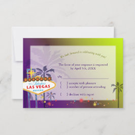 Boda divertida en destino Las Vegas RSVP