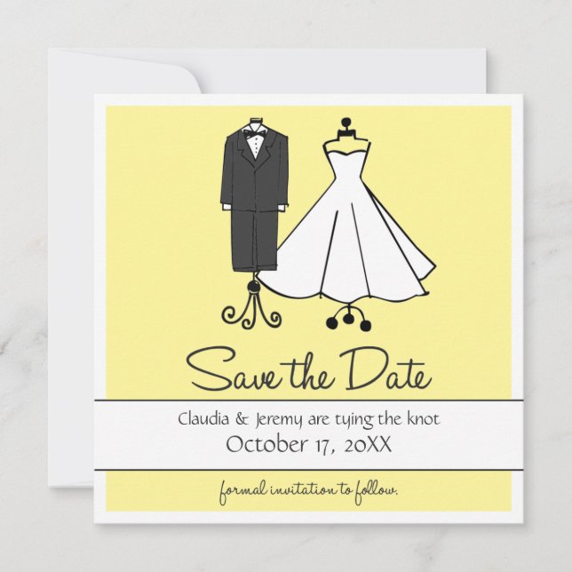 Boda Doodles | Reserva la fecha (Anverso)