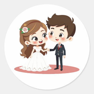Boda dulce Pegatinas de parejas