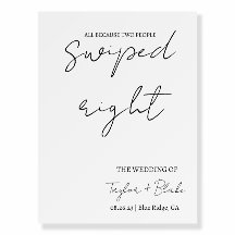 Boda Easel | Girado a la derecha