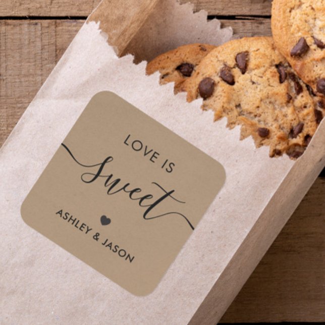 Boda El amor es Pegatina dulce, Etiqueta Boda, Kra (Subido por el creador)