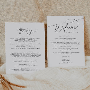 Boda elegante de bienvenida con encanto plantilla