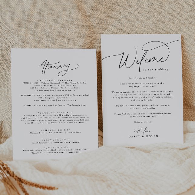 Boda elegante de bienvenida con encanto plantilla  (Subido por el creador)