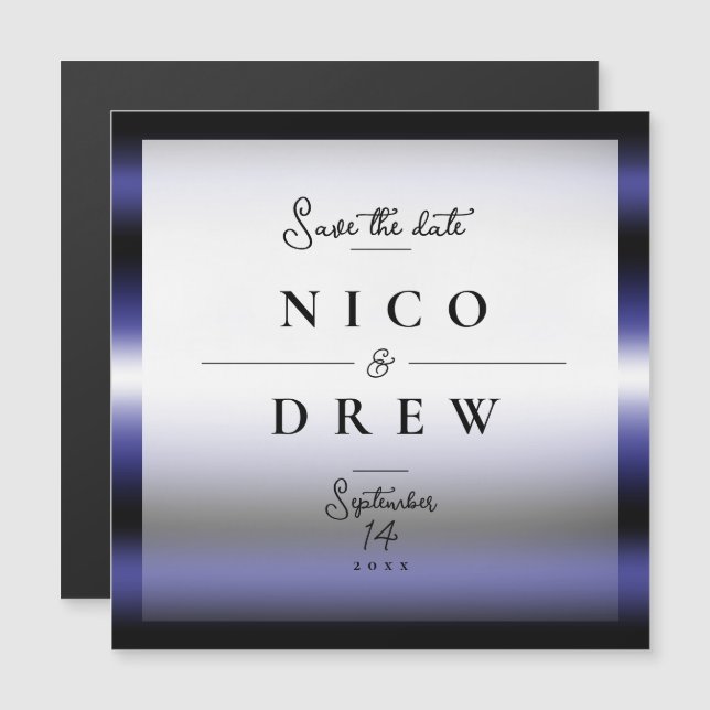 Boda Elegante de Cuero Orgullo  (Anverso/Reverso)