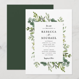 Boda elegante de la vegetación