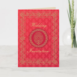 Boda elegante del damasco - tarjeta invite/de