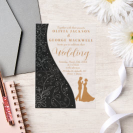 Boda elegante Minimalista blanca y negra