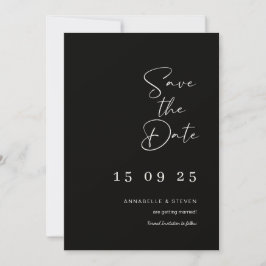 Boda elegante salva la tarjeta de fecha