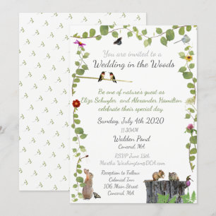 Boda en el Bosque: Invitación