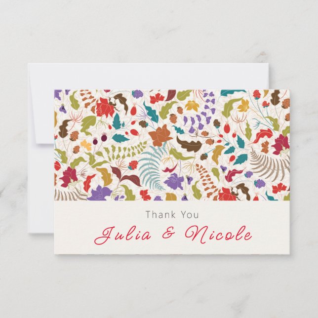 Boda en el jardín de flores exóticas de Wild Rose  (Anverso)