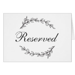 Boda en el jardín. Reservado botánico negro y blan