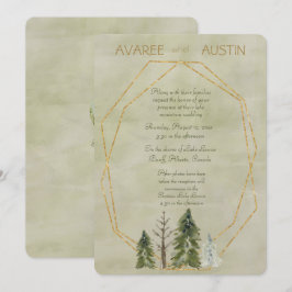 Boda en el verde y el oro de los piñones