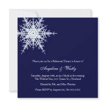 Boda en Invitación a cenar ensayo invernal