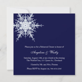 Boda en Invitación a cenar ensayo invernal