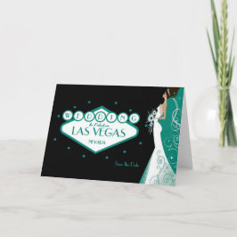 Boda en la fabulosa tarjeta "Save the Date" de Las