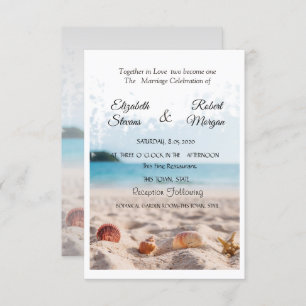 Boda en la playa, arena, invitación a las casetas