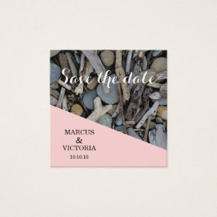 Boda en la playa de Driftwood Save the date