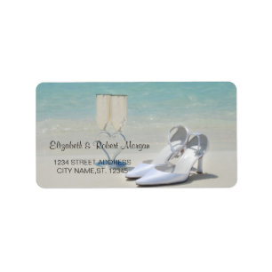 Boda en la Playa, Vidrio, Tacones Altos Etiqueta d