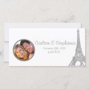 Boda en París Invitación fotográfica