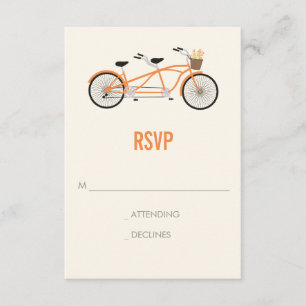 Boda en tándem RSVP - Naranja