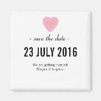 Boda Encantadora Y Simple Salvar El Imán De La Fec