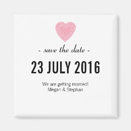 Boda Encantadora Y Simple Salvar El Imán De La Fec