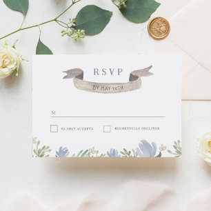 Boda Escudo Floral RSVP