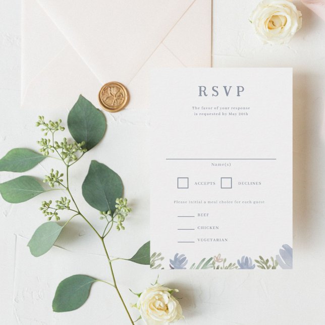 Boda Escudo Floral RSVP (Subido por el creador)