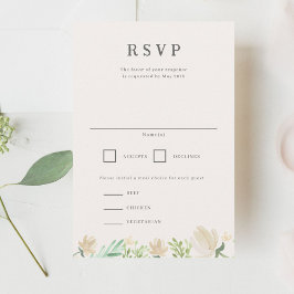 Boda Escudo Floral RSVP