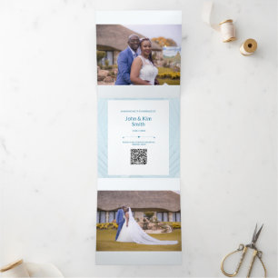 Boda Especial Añadir Invitación Tri-Fold