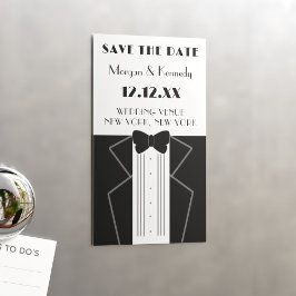 Boda estilo Tuxedo de los años 20: Salven el imán