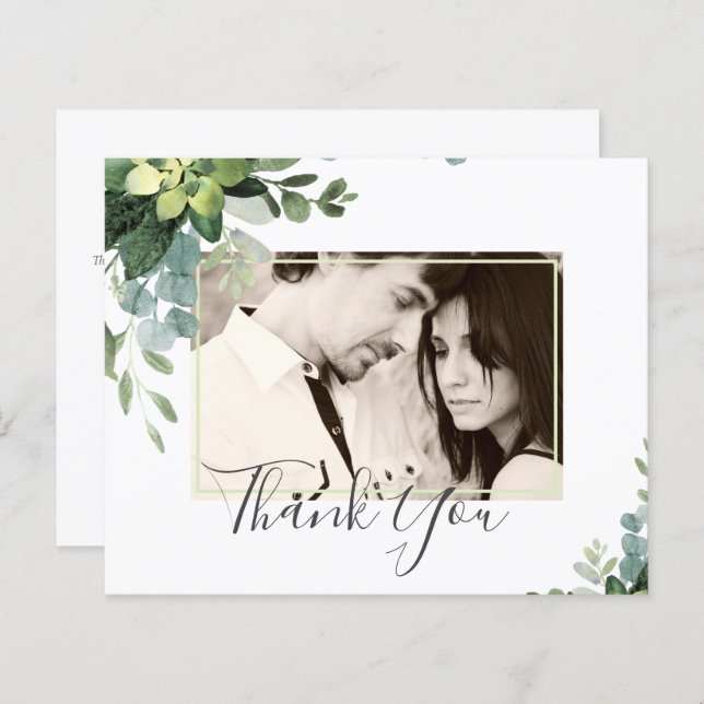 Boda Eucalyptus - Hojas de vegetación acuática (Anverso / Reverso)