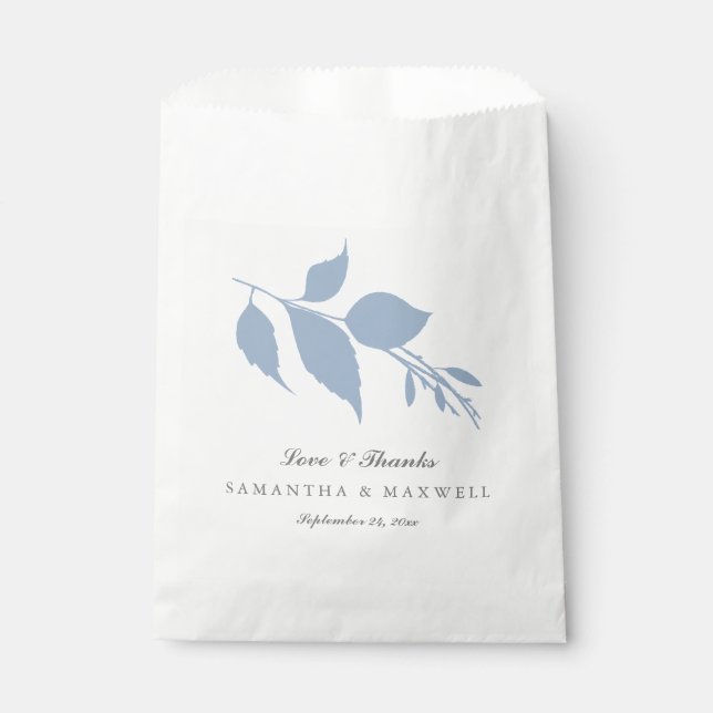 Boda Favor Bolsas Amor y Gracias Moderno (Anverso)