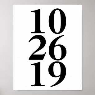 boda fecha impresión personalizada