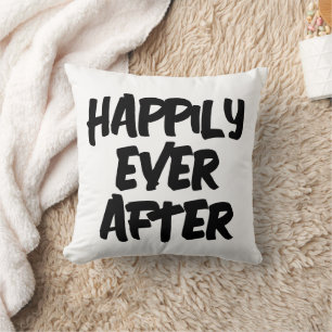 BODA FELIZ NUNCA DESPUÉS DEL Cojín decorativo