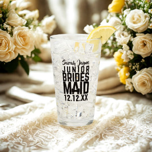 Boda Fiesta Junior Bridesmaid Tumbler de vidrio