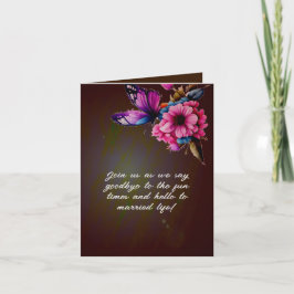 boda floral amarillo oscuro invitación plegable