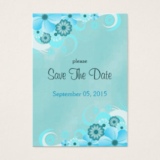 Boda Floral Azul De Aqua Oscuro Mini Salve Las Fec