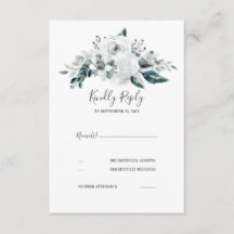 Boda floral blanca RSVP